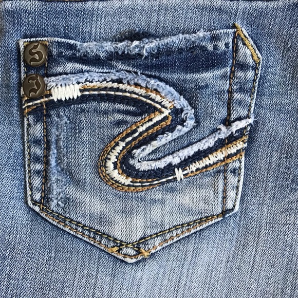 Vintage Y2K Era Silver Jeans The November Short Size 6 Light Wash Cut Off Denim - Picture 2 of 12